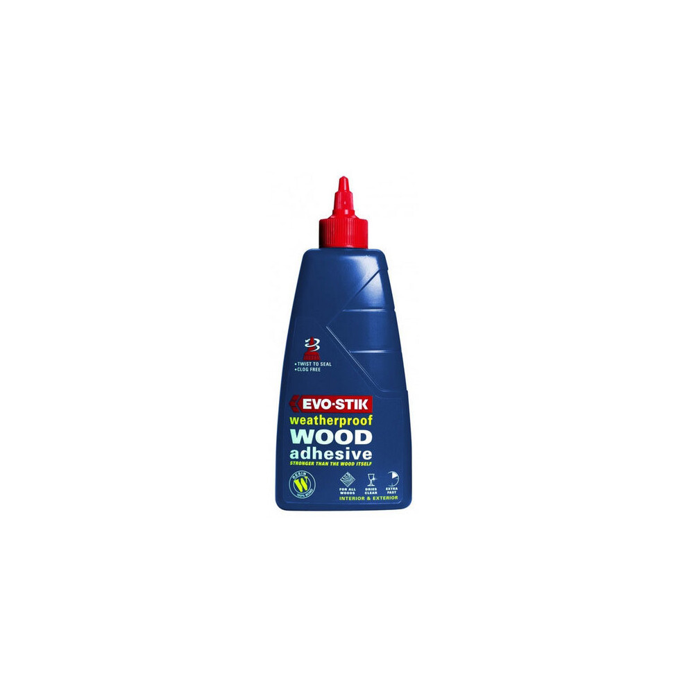 Evo-Stik WW500 Resin W Weatherproof Exterior Wood Adhesive 500ml