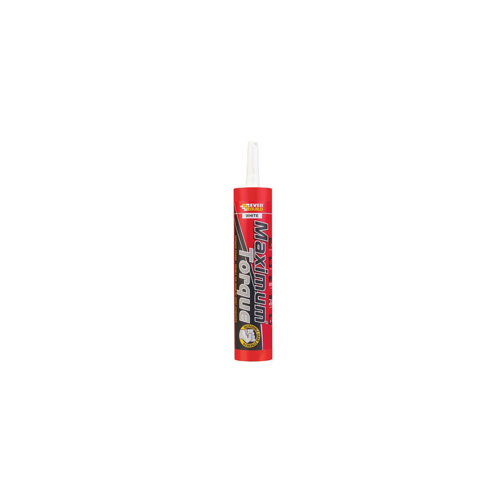 Everbuild MAXTQWE Maximum Torque Hybrid Polymer Ultimate High Grab Adhesive White C3