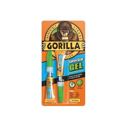 Gorilla Gorilla Glue GRGSGG23 Gorilla Super Glue Gel 3g Pack of 2