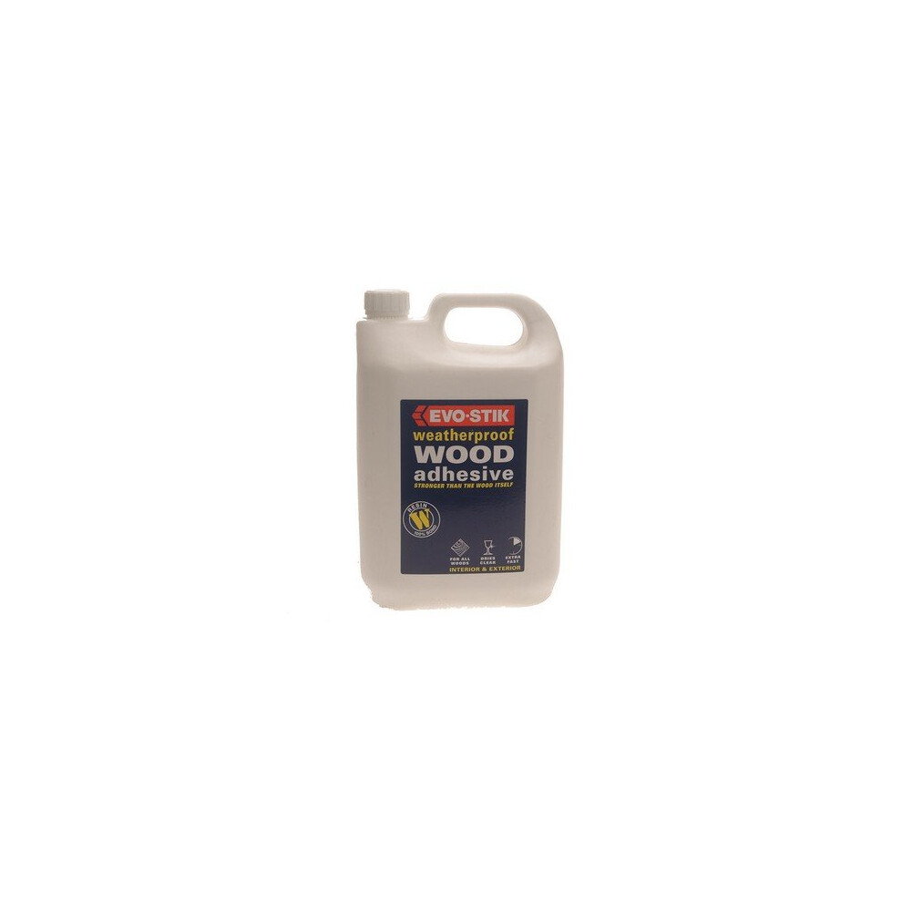 Evo-Stik 30813225 718418 Weatherproof Wood Adhesive 5 Litre