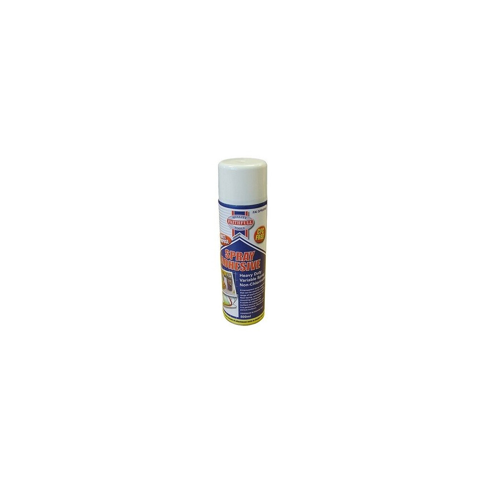 Faithfull FAISPRAYAD Spray Adhesive Non-Chlorinated 500ml
