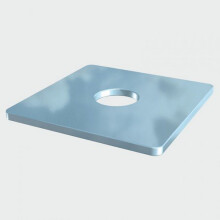TIMco WS8405Z Square Plate Washer BZP M8 x 40 x 40 x 5mm Box of 100