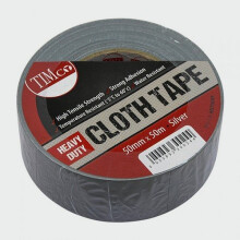 TIMco HDCTSILVER Heavy Duty Cloth Tape Silver 50m x 50mm