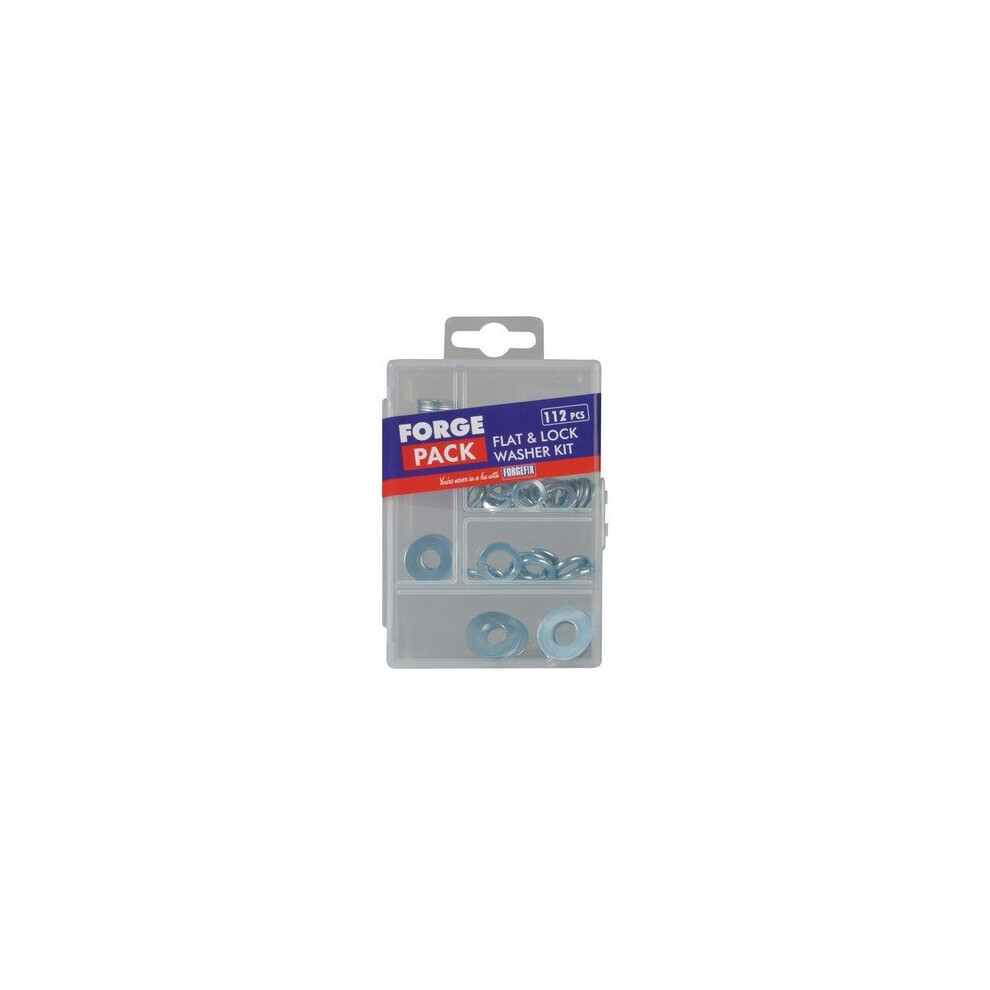 Forge FPWASHSET Flat Washer Kit Forge Pack of 112 Piece-image-OPC-PMTWHQ-NEW