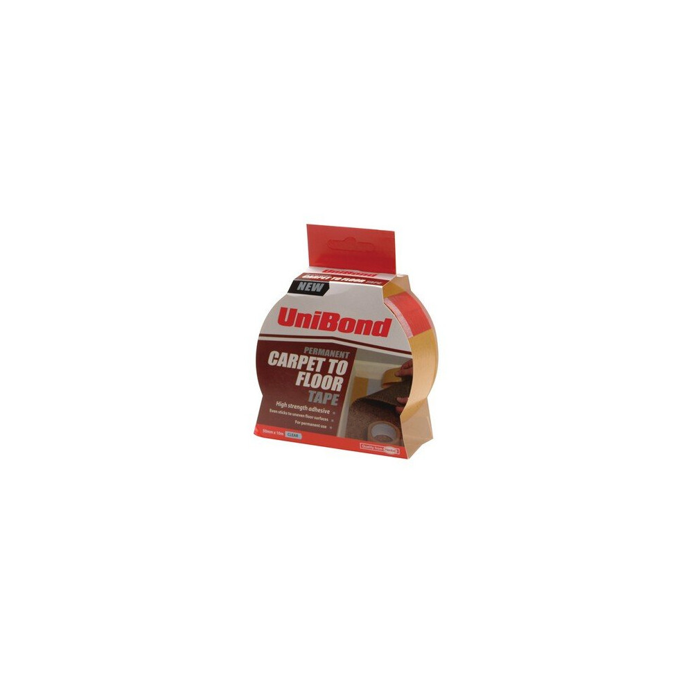 Unibond 1667748 Carpet Tape Permanent 50mm x 10m