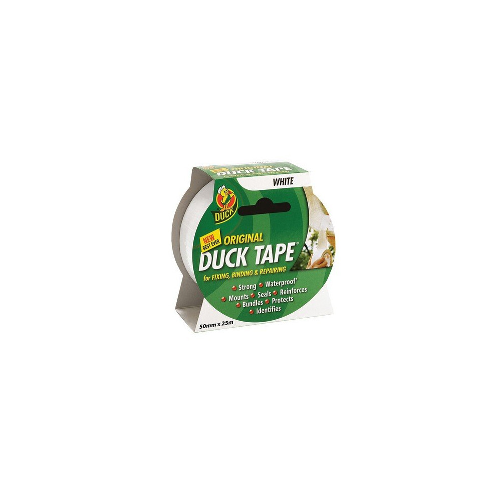 Duck 211117 Original Duck Tape White 50mm x 25 Metre