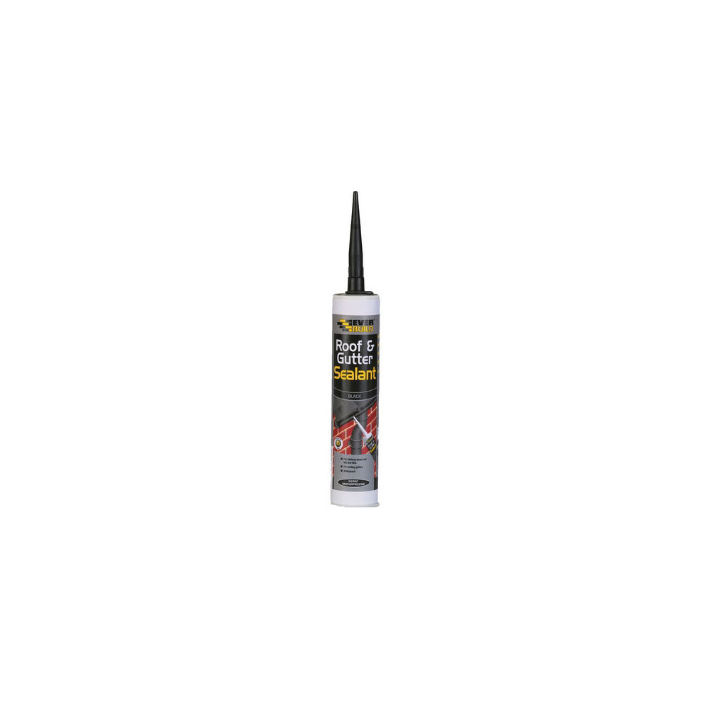 EVERBUILD ROOF & GUTTER SEALANT, BLACK, C3, 295ml