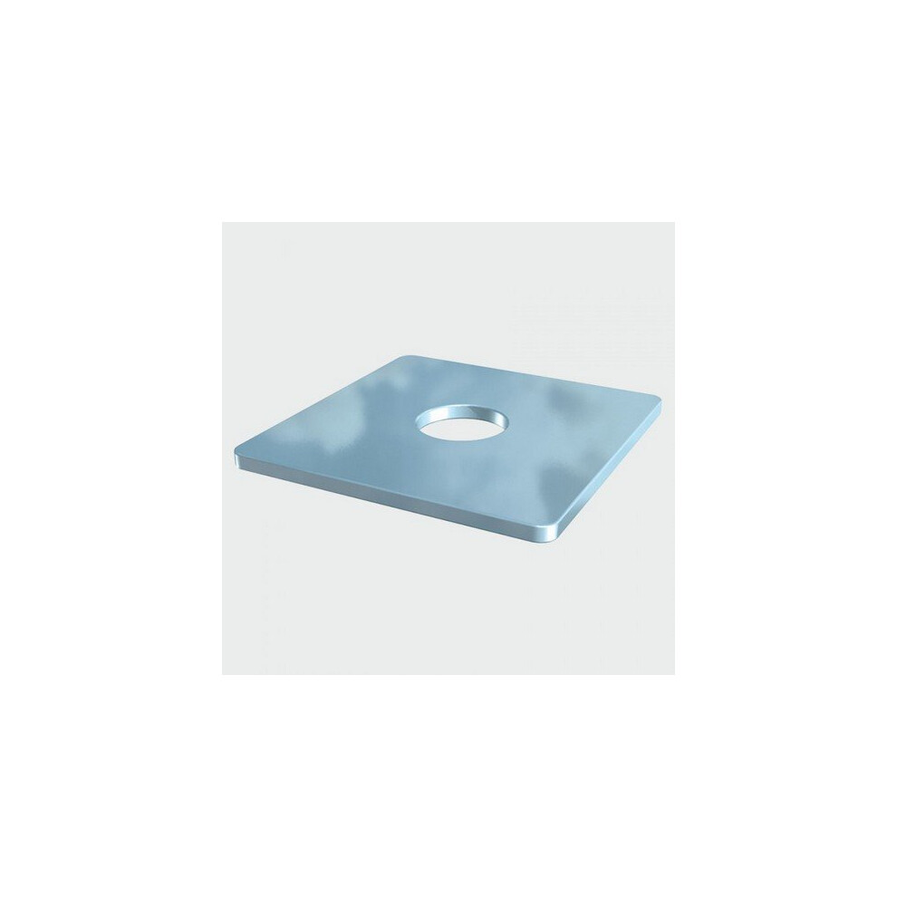 TIMco WS10403Z Square Plate Washer BZP M10 x 40 x 40 x 3mm Box of 150