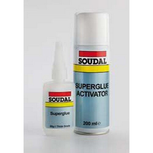 Soudal 115103 Mitre Fast Kit Standard 50g with 200ml Activator