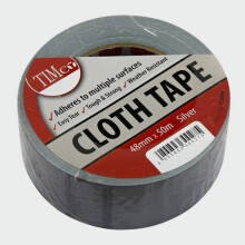 TIMco CTSILVER Cloth Tape Silver 50m x 48mm