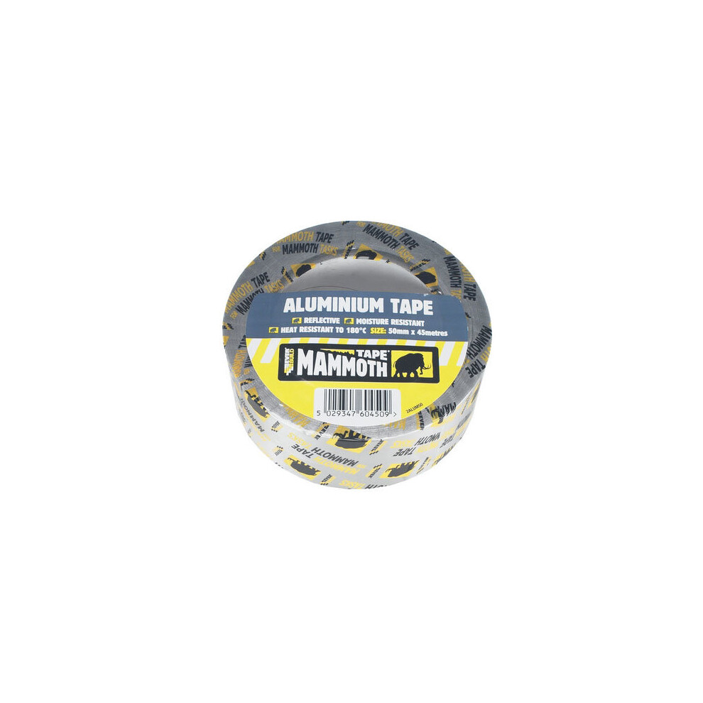 Everbuild Aluminium Heat And Light Reflective Foil Tape 50mm x 45m