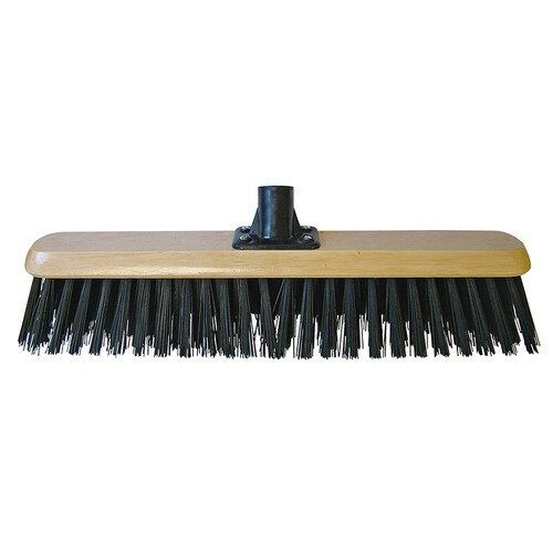 Faithfull Faithfull FAIBRPVC18R Platform Broom Head Black PVC 45cm (18in) Threaded Socket