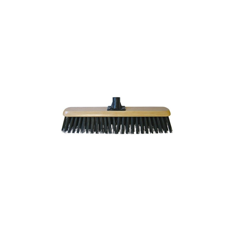 Faithfull FAIBRPVC18R Platform Broom Head Black PVC 45cm (18in) Threaded Socket