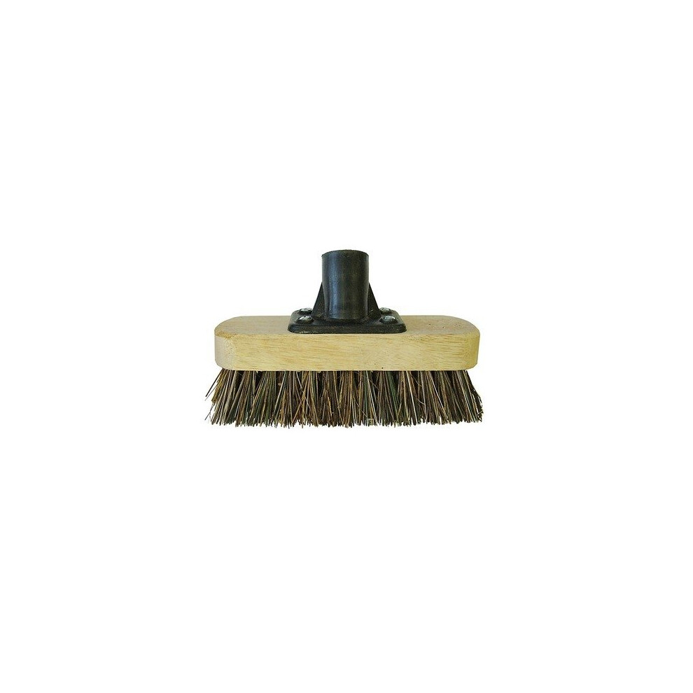 Faithfull FAIBRDECKSCR Deck Scrub Broom Head 175mm (7in) Threaded Socket