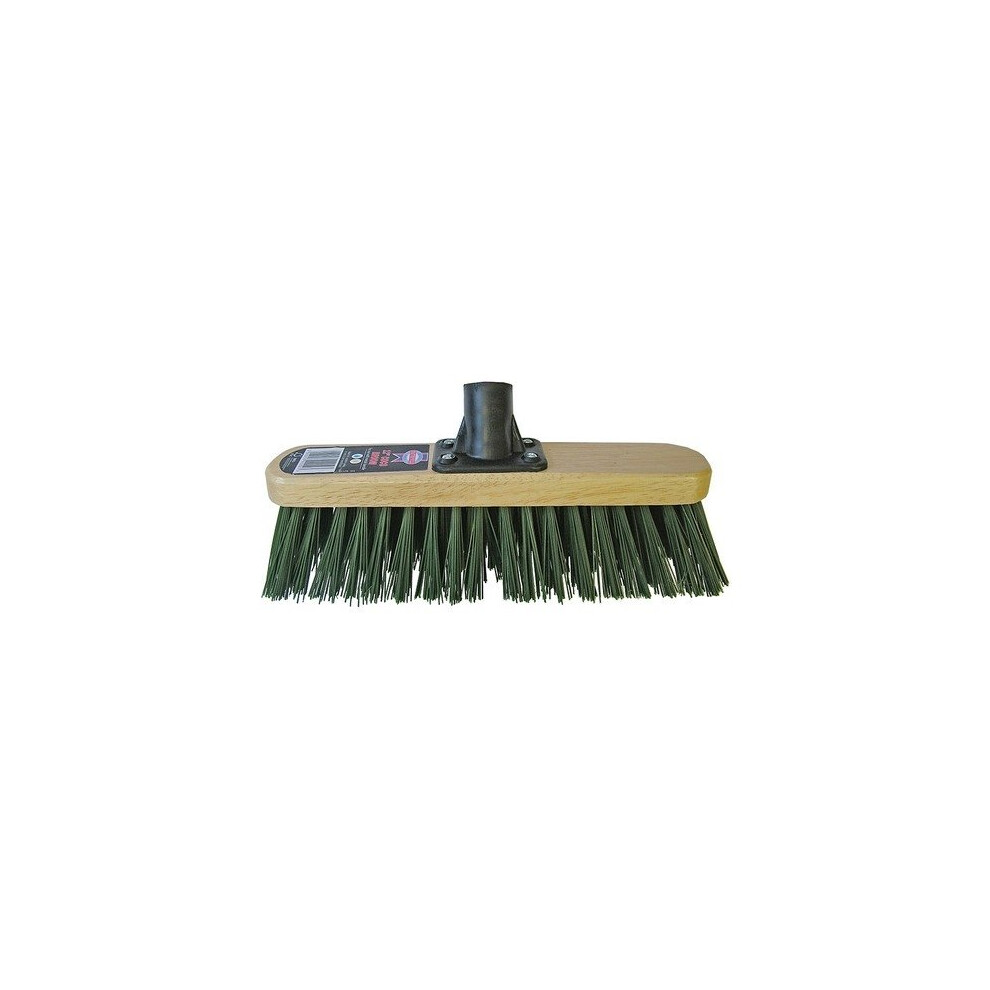 Faithfull FAIBRSTIF12R Broom Head Stiff Green 300mm (12in) Threaded Socket