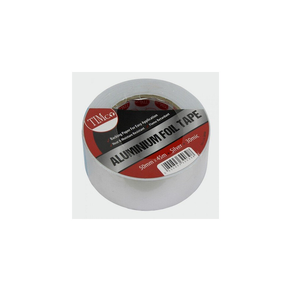 TIMco AFT50 Aluminium Foil Tape 45m x 50mm