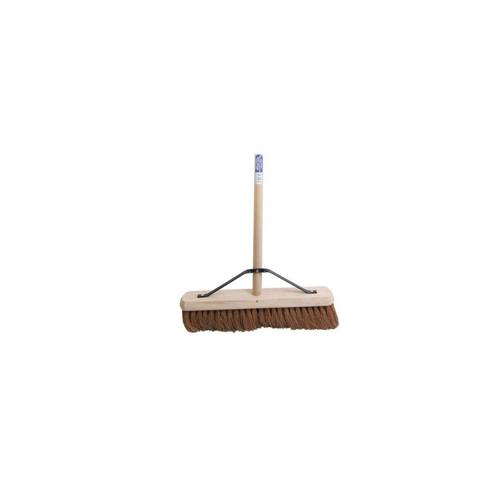 Faithfull FAIBRCOCO18H Broom Soft Coco 45cm (18 in) + Handle & Stay