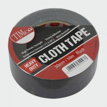 TIMco HDCTBLACK Heavy Duty Cloth Tape Black 50m x 50mm