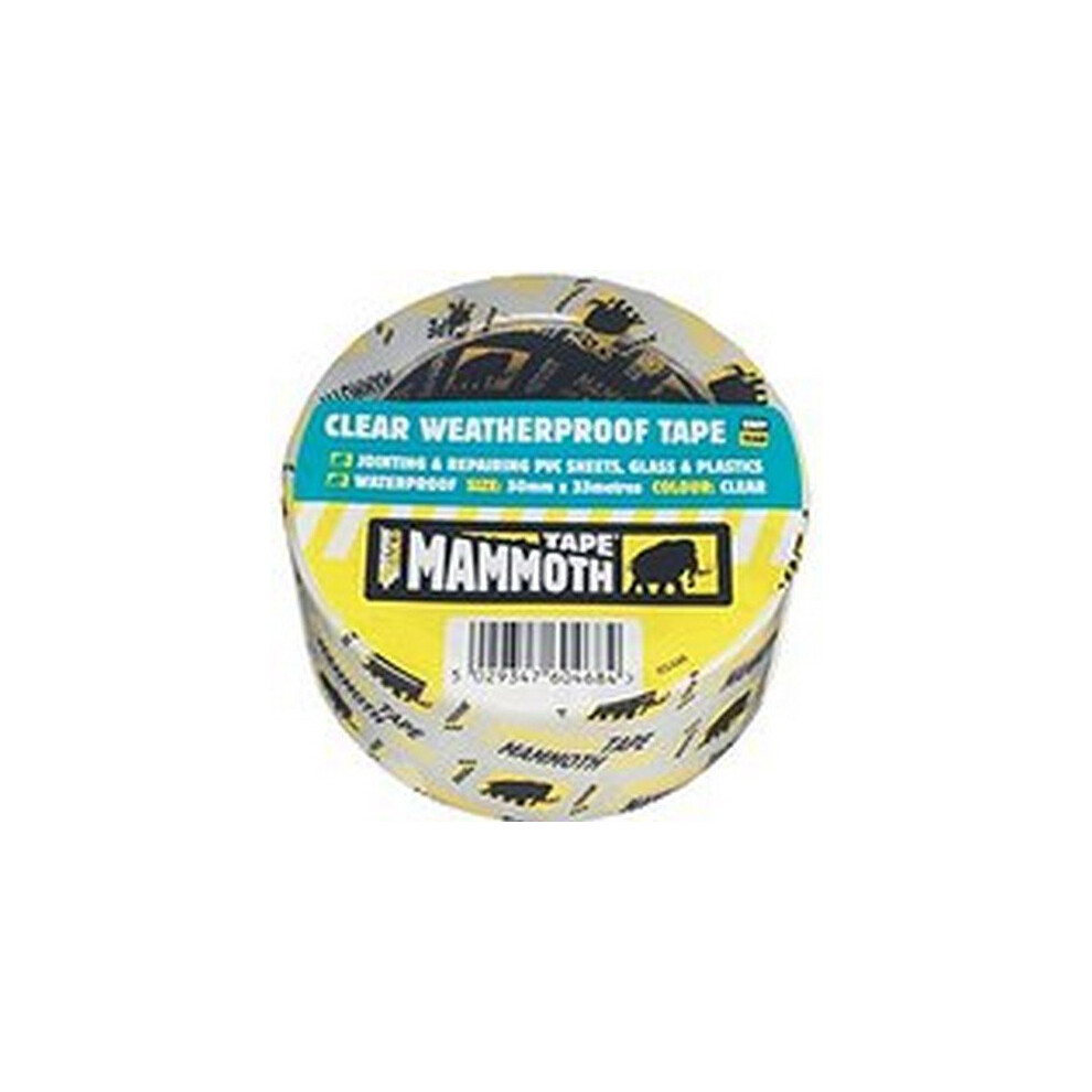 Everbuild 2CLEAR10 Clear Weatherproof Tape 50mm x 10 Metre