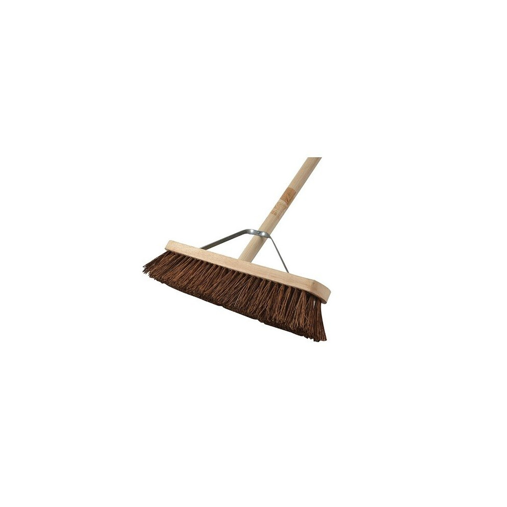Faithfull FAIBRBAS18H Broom Stiff Bassine 45cm (18 in) + Handle & Stay