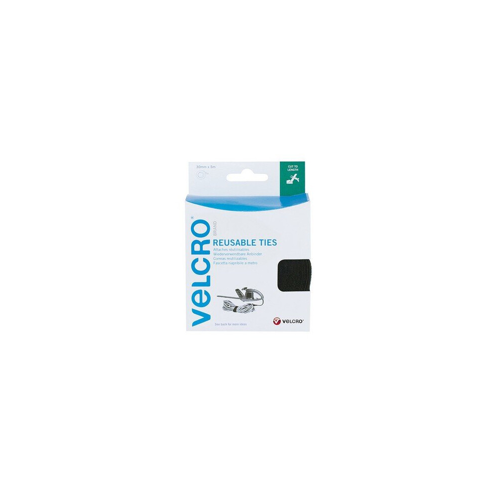 Velcro 60254 Self Grip Ties 30mm x 5 Metre Black
