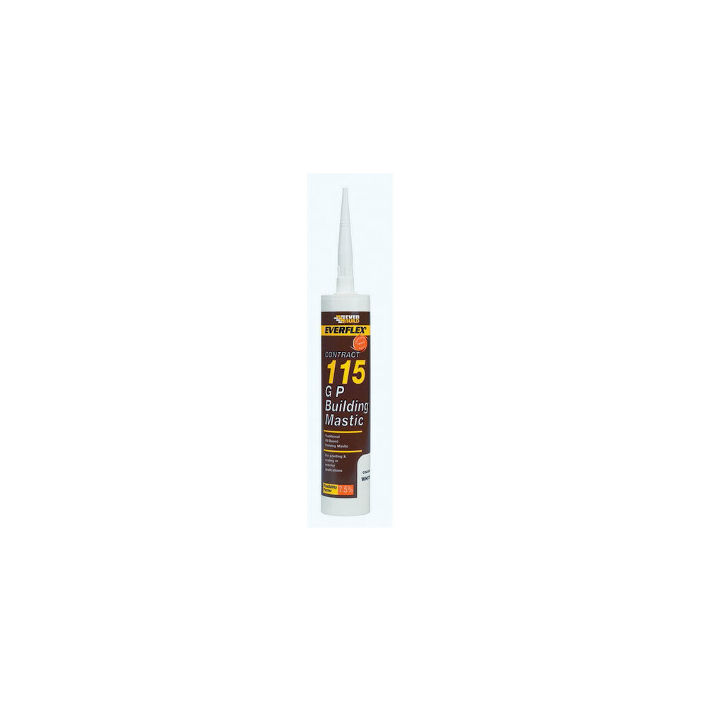 Everbuild 115 Gp White Building Mastic C3 Tube