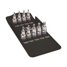 Wera 5004202001 8767 C Zyklop Torx HF Screw Hold Socket Set of 9 1/2in Drive
