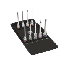 Wera 5004212001 8767 C Torx HF Zyklop Socket Set of 9 Metric 1/2in Drive