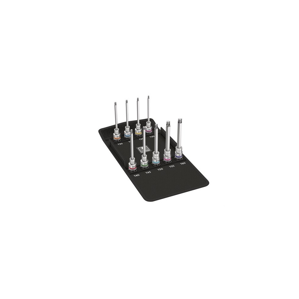 Wera 5004212001 8767 C Torx HF Zyklop Socket Set of 9 Metric 1/2in Drive