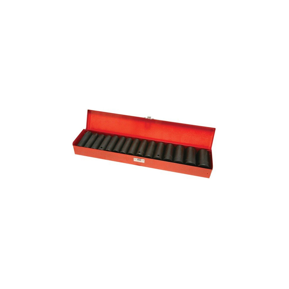 Hilka 01151202 15 pce 1/2" Drive Deep Impact Sockets Metric Pro Craft