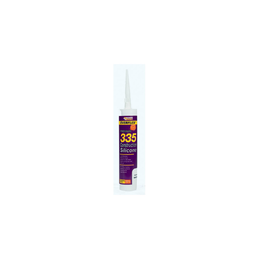 Everbuild 335 Construction Silicone Low Mod Black C3 Tube