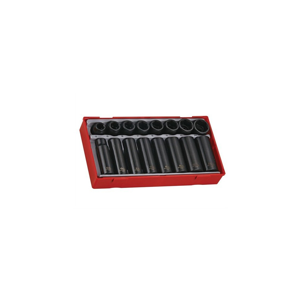 Teng TT9116 TT9116 16 Piece Regular/ Deep Impact Socket Set 1/2in Drive