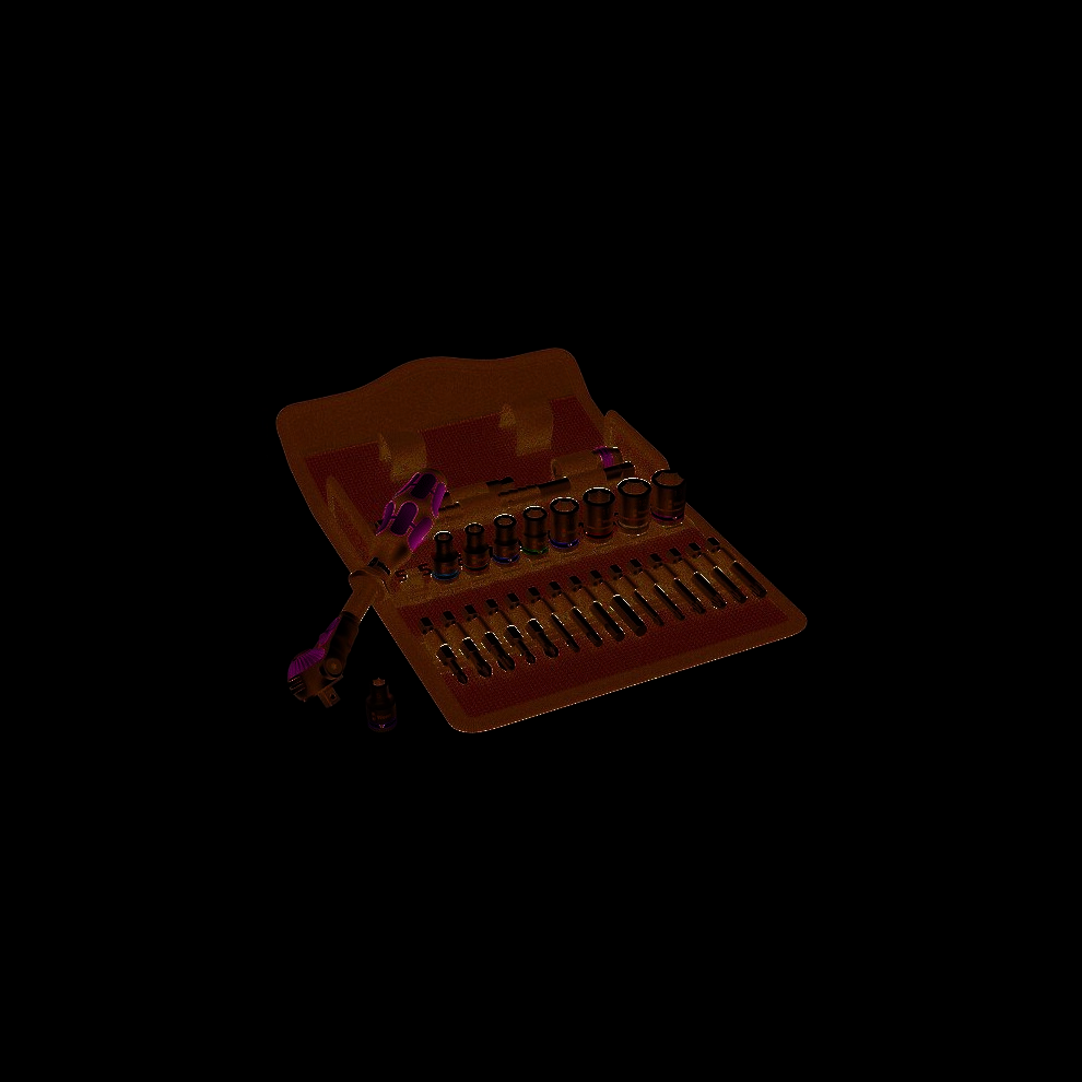 Wera 5004016001 8100 SA 6 Zyklop Speed Ratchet Metric Set 1/4in Drive-image-OPC-PMTXNP-NEW