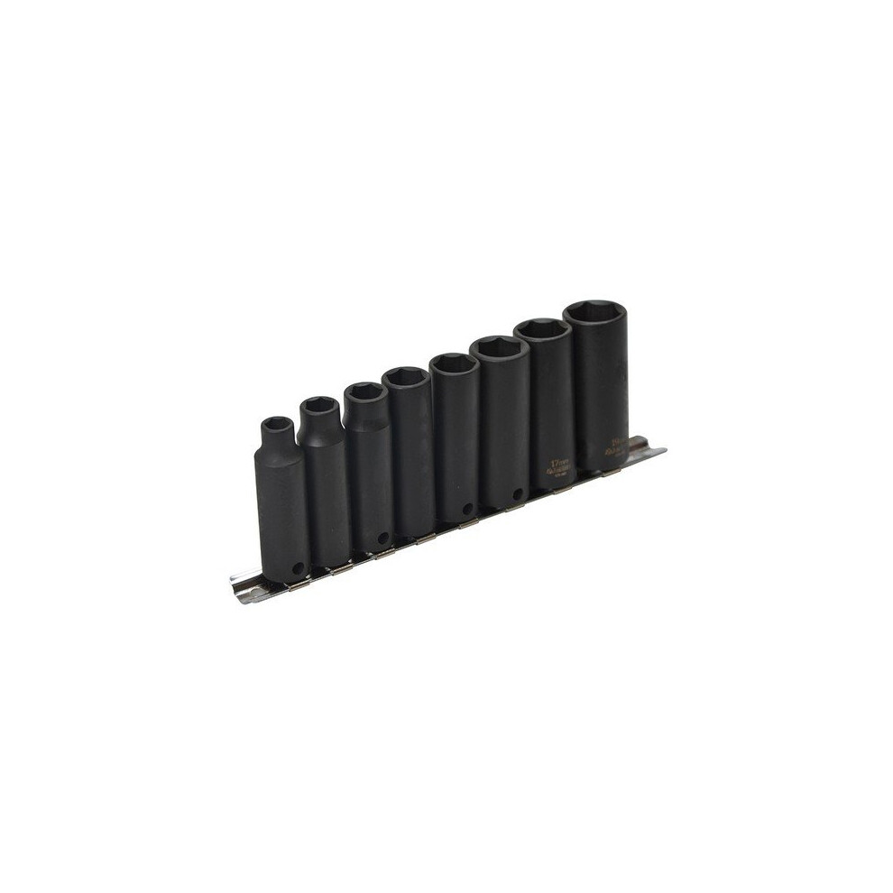 Teng 9386 9386 Deep Impact Socket Set of 8 Metric 3/8in Drive