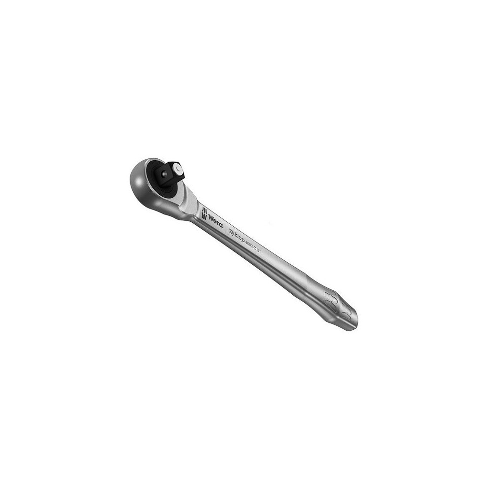 Wera 004063 Zyklop Metal-Push Slim Ratchet 1/2in Drive