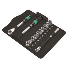 Wera 5004090001 8006 SC 1 Zyklop Hybrid Metric Socket Set of 13 Metric 1/2in Drive