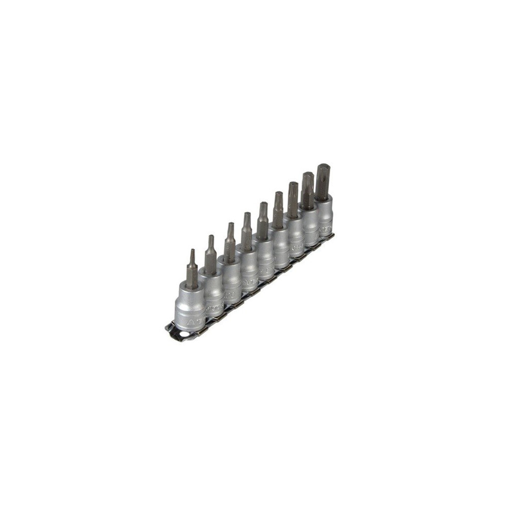Teng M3813TX M3813TX Socket Clip Rail Set of 9 External Torx 3/8in Drive