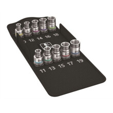 Wera 5004203001 8790 HMC HF/10 Zyklop Screw Hold Socket Set of 9 Metric 1/2in Drive