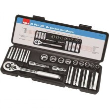 Hilka 02202102 21 pce 3/8" Drive Socket Set Metric