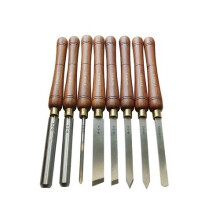 Faithfull FAIWCTSET8B HSS Turning Chisel Wooden Boxed Set of 8