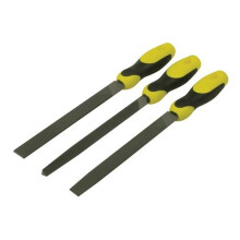 Stanley 0-22-464 File Set 3 Piece Flat , 1/2 Round, 3 Square 200mm (8in)