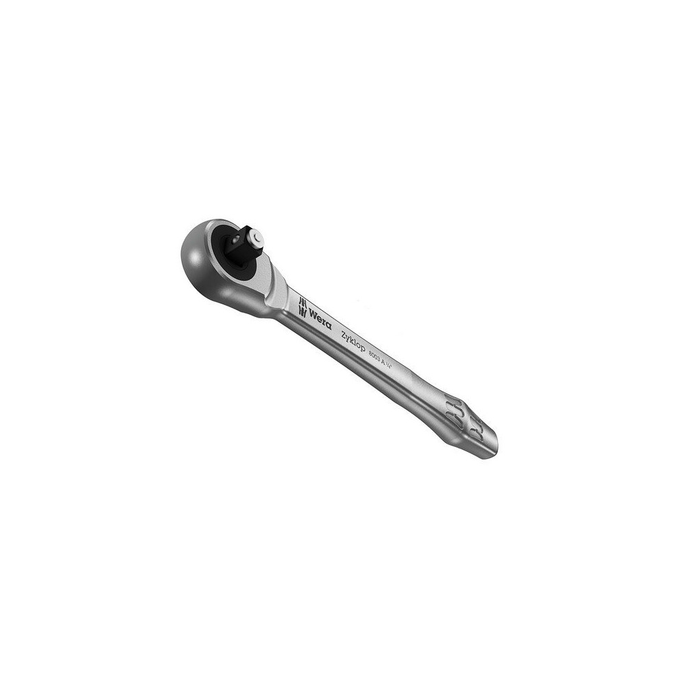 Wera 004003 Zyklop Metal-Push Slim Ratchet 1/4In Drive