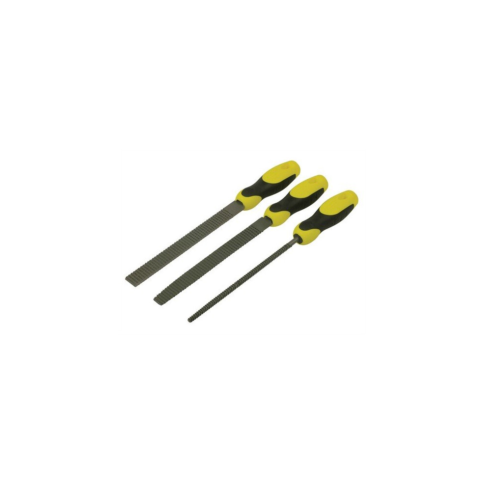 Stanley 0-22-477 Rasp Set 3 Piece Round , 1/2 Round, Flat 200mm (8in)