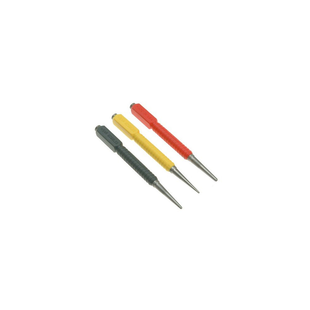 Stanley 0-58-930 Dynagrip Nail Punch Set of 3