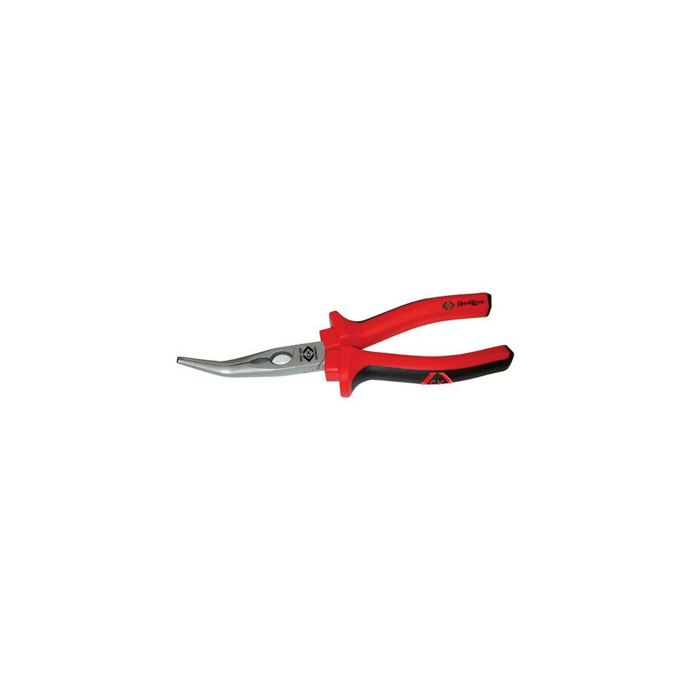 CK T3907 8 RedLine Snipe Nose 450 Bent Pliers 200mm