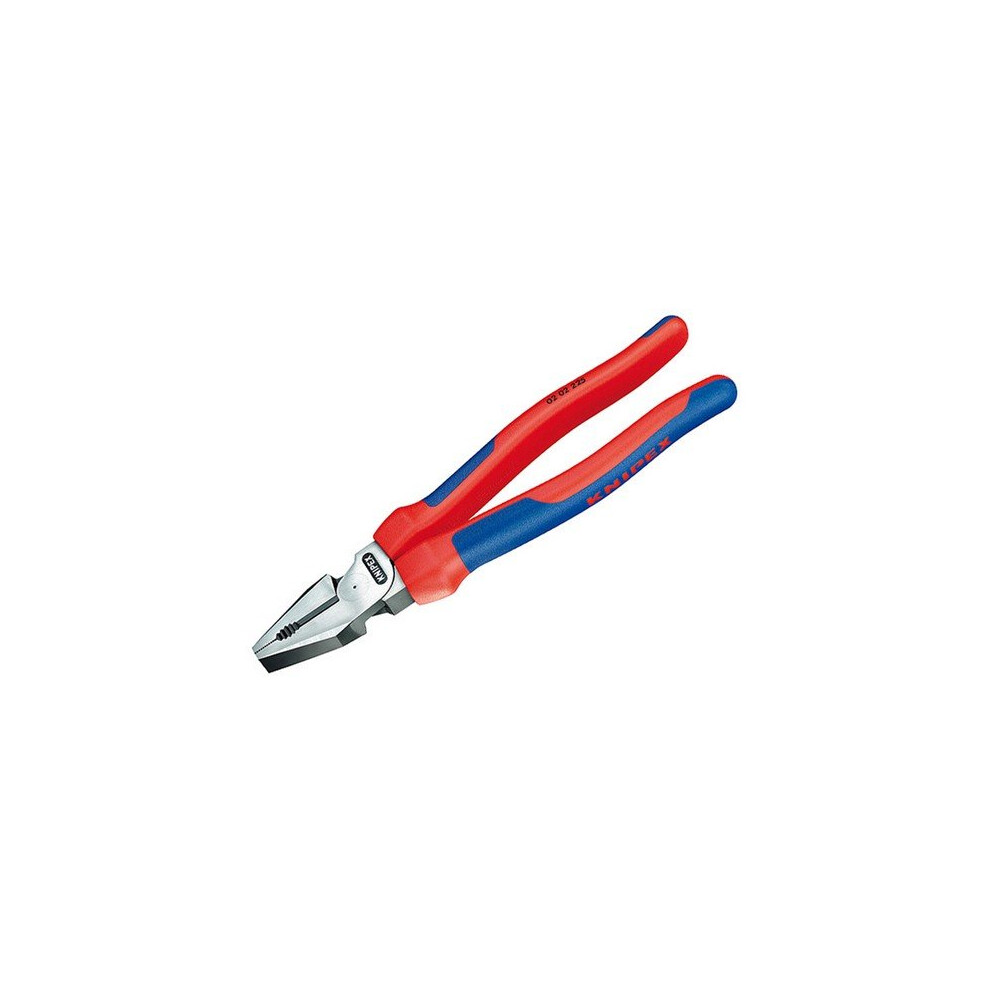 Knipex 02 02 225 SB High Leverage Combination Pliers Multi-Component Grip 225mm (9in)