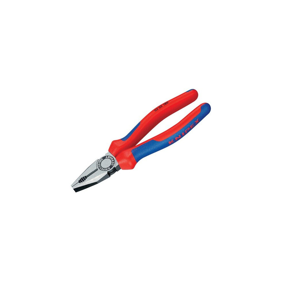 Knipex 03 02 180 SB Combination Pliers Multi-Component Grip 180mm (7in)