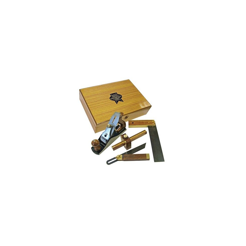 Faithfull FAIPLANEKIT Plane & Woodworking Set of 4 Piece