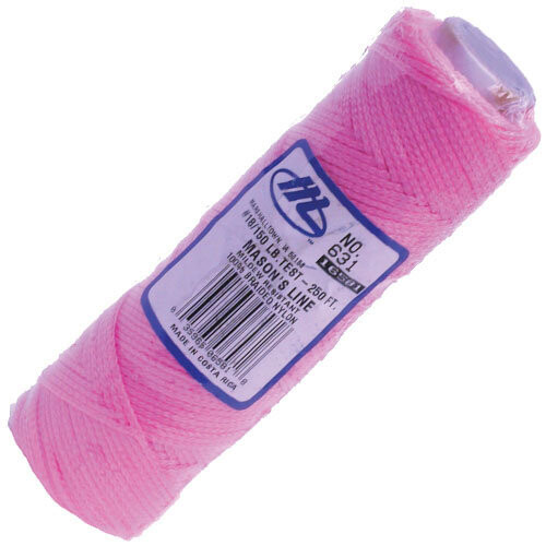 Marshalltown M631 Masons Line 76.2M (250Ft) Fluorescent Pink