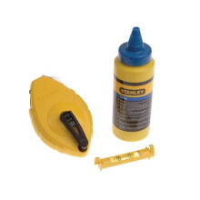 Stanley 0-47-443 Chalk Line 30m Blue Chalk & Level